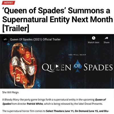 ‘Queen of Spades’ Summons a Supernatural Entity Next Month [Trailer]